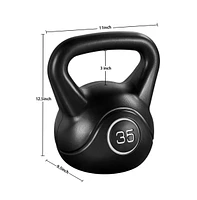 Yaheetech 35lb Kettlebell Hdpe Coated Kettle Bells for Home Gym