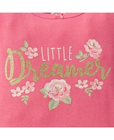 Gerber Toddler Girls 4-Piece Snug Fit Cotton Pajamas, Deer, 5T