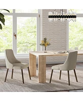 Adrian Modern Easy Assembly Space-Saving Dining Chair,Set of 2