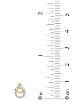 Diamond Triple Pear Openwork Earrings (1/8 ct. t.w.) in 14k Gold