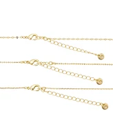 Unwritten Cubic Zirconia Strawberry Pendant Layered Necklace Set