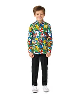 OppoSuits Toddler and Little Boys Super Mario Licensed Nintendo Shirt