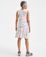 Style & Co Women's Printed Sleeveless Flip Flop Dress, Exclusively at Macy's