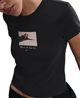 Nike Sportswear Women's Chill Knit Graphic Cropped T-Shirt