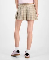 Celebrity Pink Juniors' Plaid Pleated Skort
