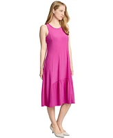 Jones New York Women's Round-Neck Ruffle-Hem Tank Dress