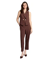 Jones New York Women's Double-Breasted Notched-Lapel Vest