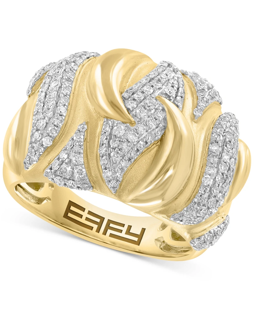 Effy Diamond Statement Ring (5/8 ct. t.w.) in 14k Yellow Gold