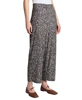 Jones New York Women's Printed Wide-Leg Pull-On Pants