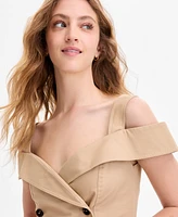 French Connection Women's Lightweight Trench Mini Dress