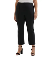 Ella Rafaella Plus Pintuck Crop Pants