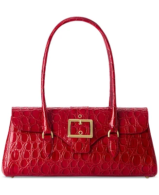 Brahmin Dayan Vanderbilt Embossed Leather Satchel