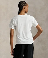 Polo Ralph Lauren Women's Logo Cotton Jersey Crewneck Tee