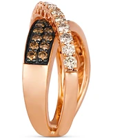 Le Vian Nude Diamond Crossover Ring (1-1/6 ct. t.w.) Ring in 14k Rose Gold