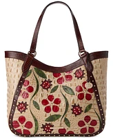 Brahmin Aliza Sandstorm Ladybird Large Leather Tote