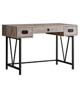 Three-Drawer Computer Desk with Storage for Office or Study – Space-Saving Design