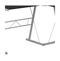 Contemporary L-Shaped Computer Desk for Gaming or Office – Large Worktop