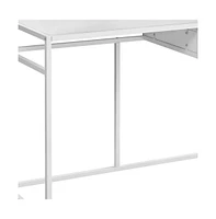 Contemporary Computer Desk with Cable Management and Shelf
