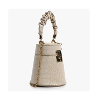 Women's Ripple Cream Bucket Bag