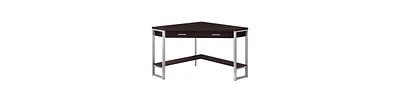 Corner Computer Desk with Storage Shelves – Perfect for Home or Office Setup