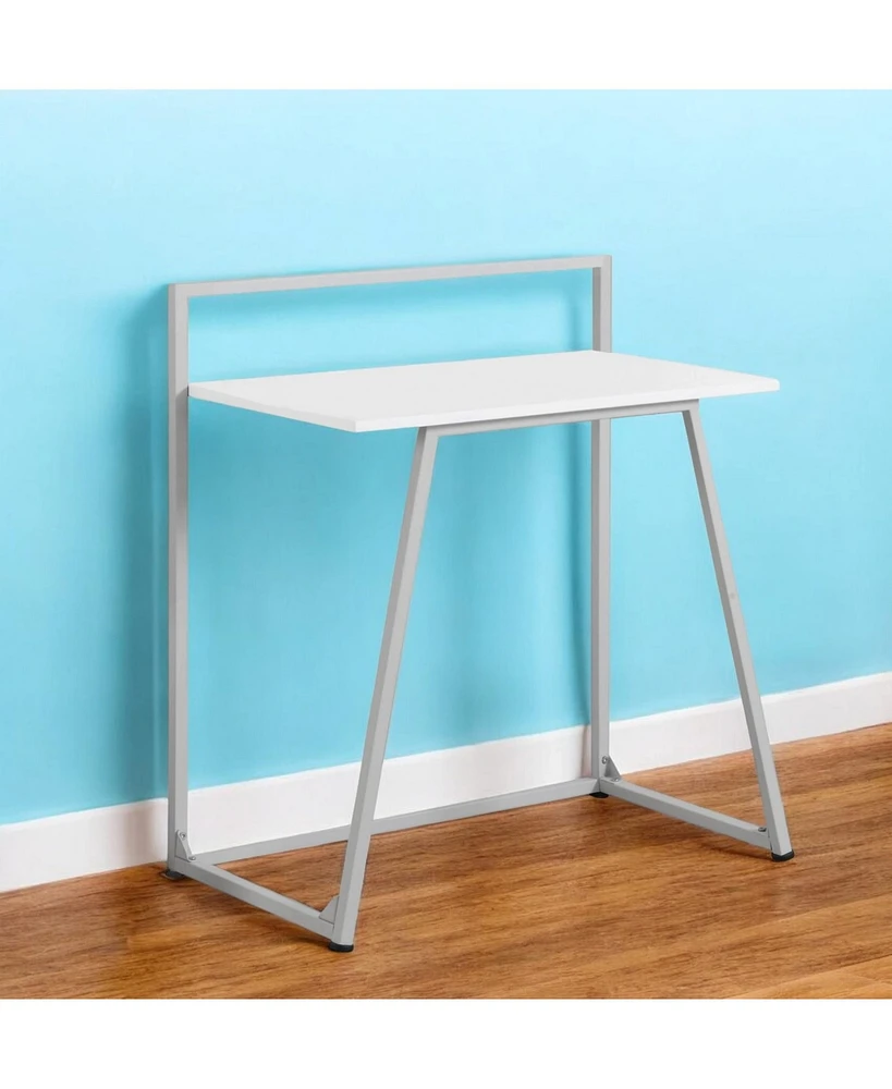 Compact Computer Desk with Storage Shelf for Home Office