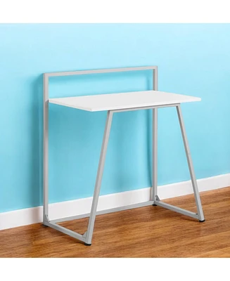 Compact Computer Desk with Storage Shelf for Home Office