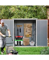 5x3FT Outdoor Storage Shed Waterproof Resin Cabinet with Lockable Doors