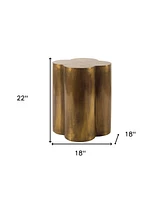 Modern Brass End Table – Sleek Metallic Accent Piece