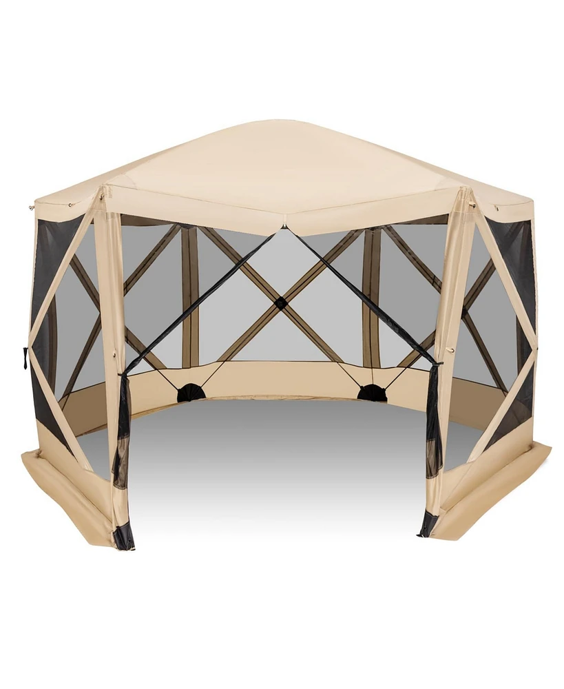 11.5 X 11.5 Ft Pop-up Screen House Tent with Portable Carrying Bag