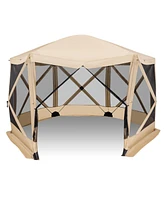11.5 X 11.5 Ft Pop-up Screen House Tent with Portable Carrying Bag