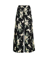 Lands' End Women's Linen High Rise Palazzo Pants - Set Bottom