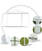 10 x 10 Feet Outdoor Wedding Canopy Tent for Backyard