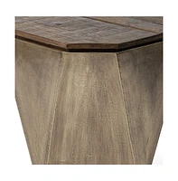 Solid Wood Accent Table – Perfect for Living Room or Nightstand Use