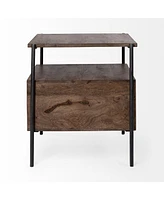 Minimalist Solid Wood Square Accent Table – Ideal for Small Spaces