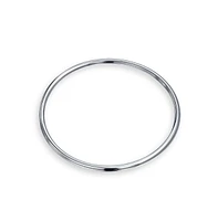 Bling Jewelry Set of 2 Stackable 3MM Polished Dome Round Edge Sterling Silver Bangle Bracelet