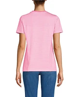 Lands' End Women's Relaxed Supima Cotton V-Neck T-Shirt