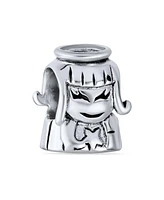 Bling Jewelry Protection Inspirational Guardian Angel Bead Charm .925 Sterling Silver