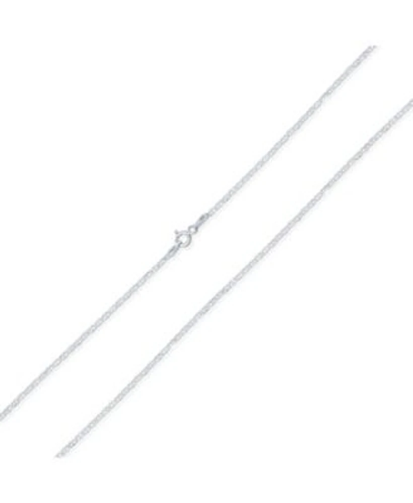 Bling Jewelry Thin Flat Mariner Anchor Link Chain 2MM Strong Necklace .925 Sterling Silver