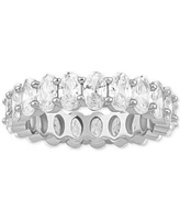 Giani Bernini Oval Cubic Zirconia Band Ring Sterling Silver, Exclusively at Macy's