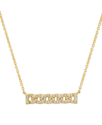 Le Vian Nude Diamond Chain Link Bar Adjustable 18" Pendant Necklace (1/2 ct. t.w.) in 14k Gold