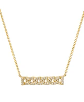 Le Vian Nude Diamond Chain Link Bar Adjustable 18" Pendant Necklace (1/2 ct. t.w.) in 14k Gold
