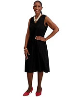 Kasper Women's Sleeveless Fit & Flare Dress, Regular Plus Sizes