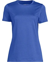 Lands' End Women's Tall Relaxed Supima Cotton Crew Neck T-Shirt
