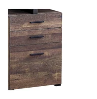 Contemporary Computer Desk with Triple Drawer Storage and Sturdy Frame