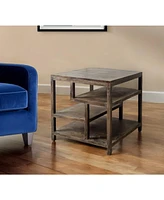 Handcrafted Solid Wood Square End Table