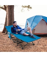Wide Foldable Camping Cot with Carry Bag