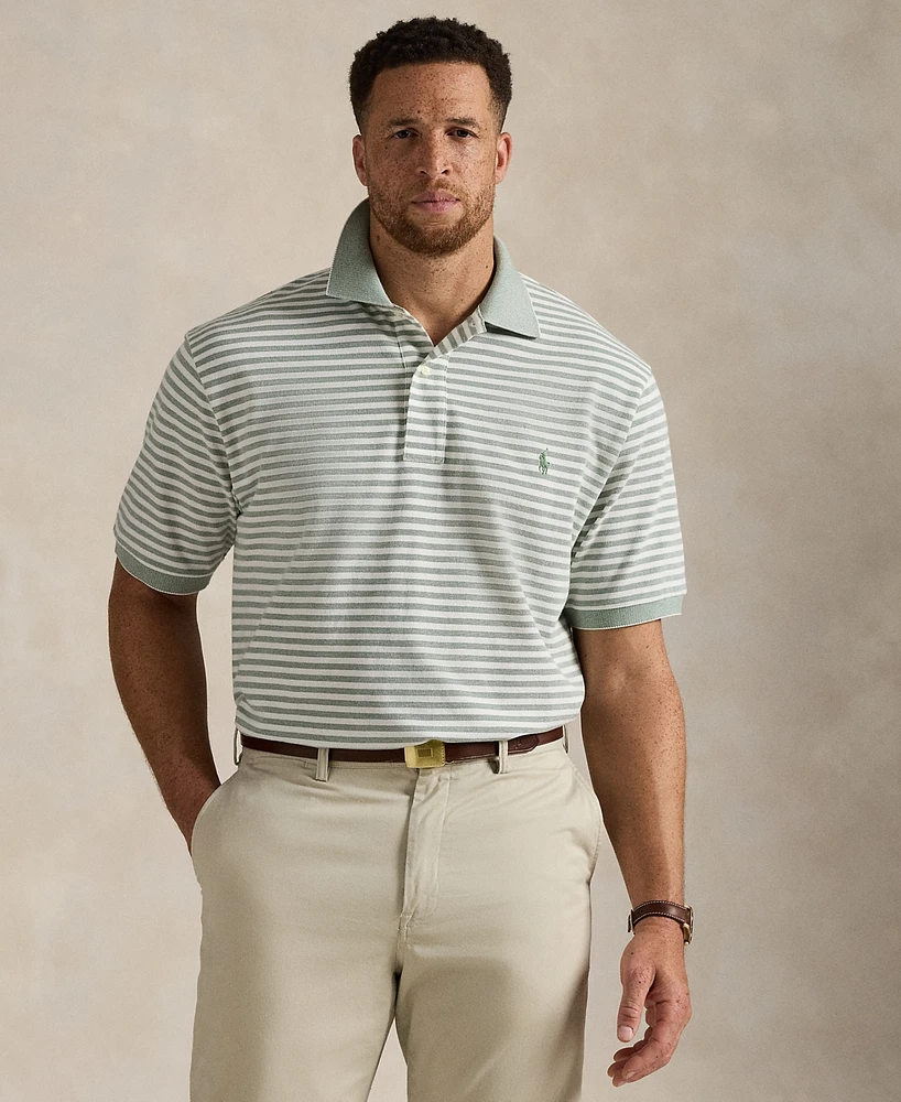 Polo Ralph Lauren Men's Big & Tall Striped Oxford Mesh Shirt