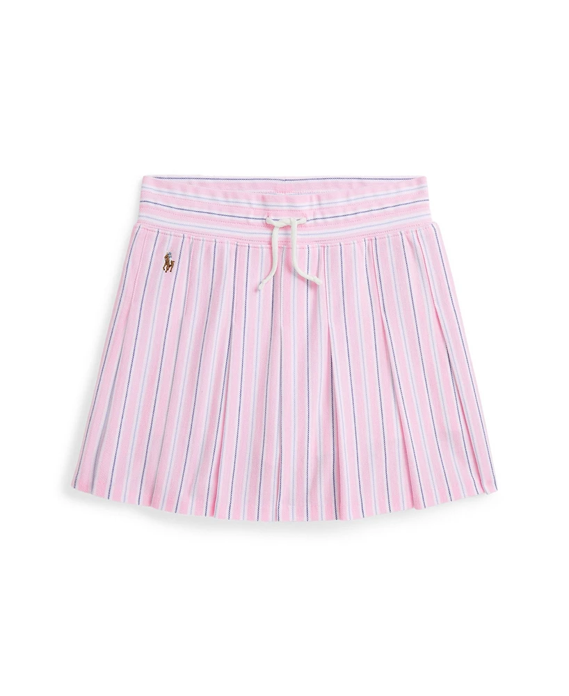 Polo Ralph Lauren Big Girls Striped Pleated Oxford Mesh Skirt