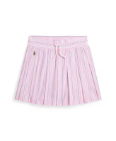 Polo Ralph Lauren Big Girls Striped Pleated Oxford Mesh Skirt