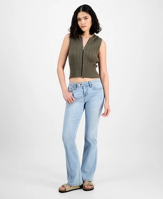 Celebrity Pink Juniors' Low-Rise Extended-Tab Bootcut Jeans